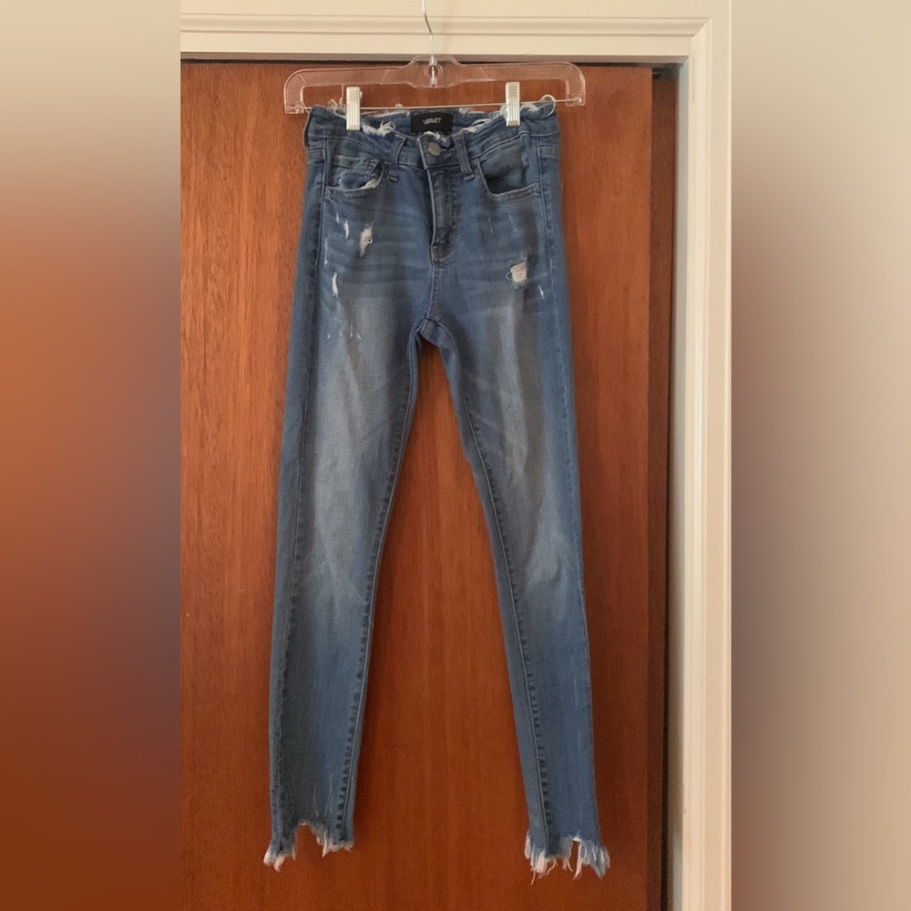 Velvet brand distressed jeans